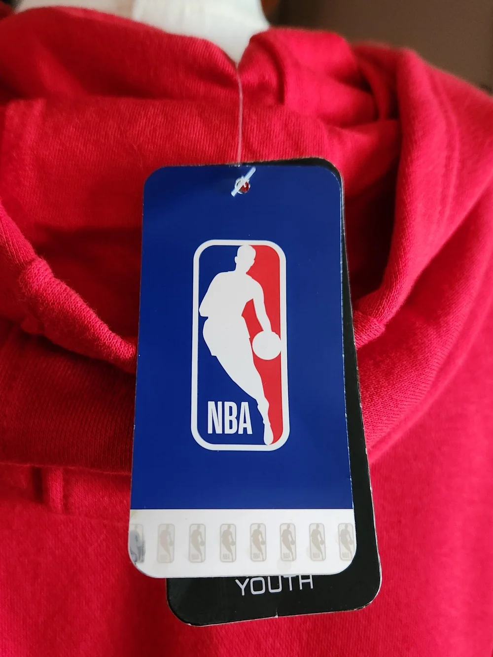 NBA Houston Rockets Red Youth Hoodie with Logo. NWT